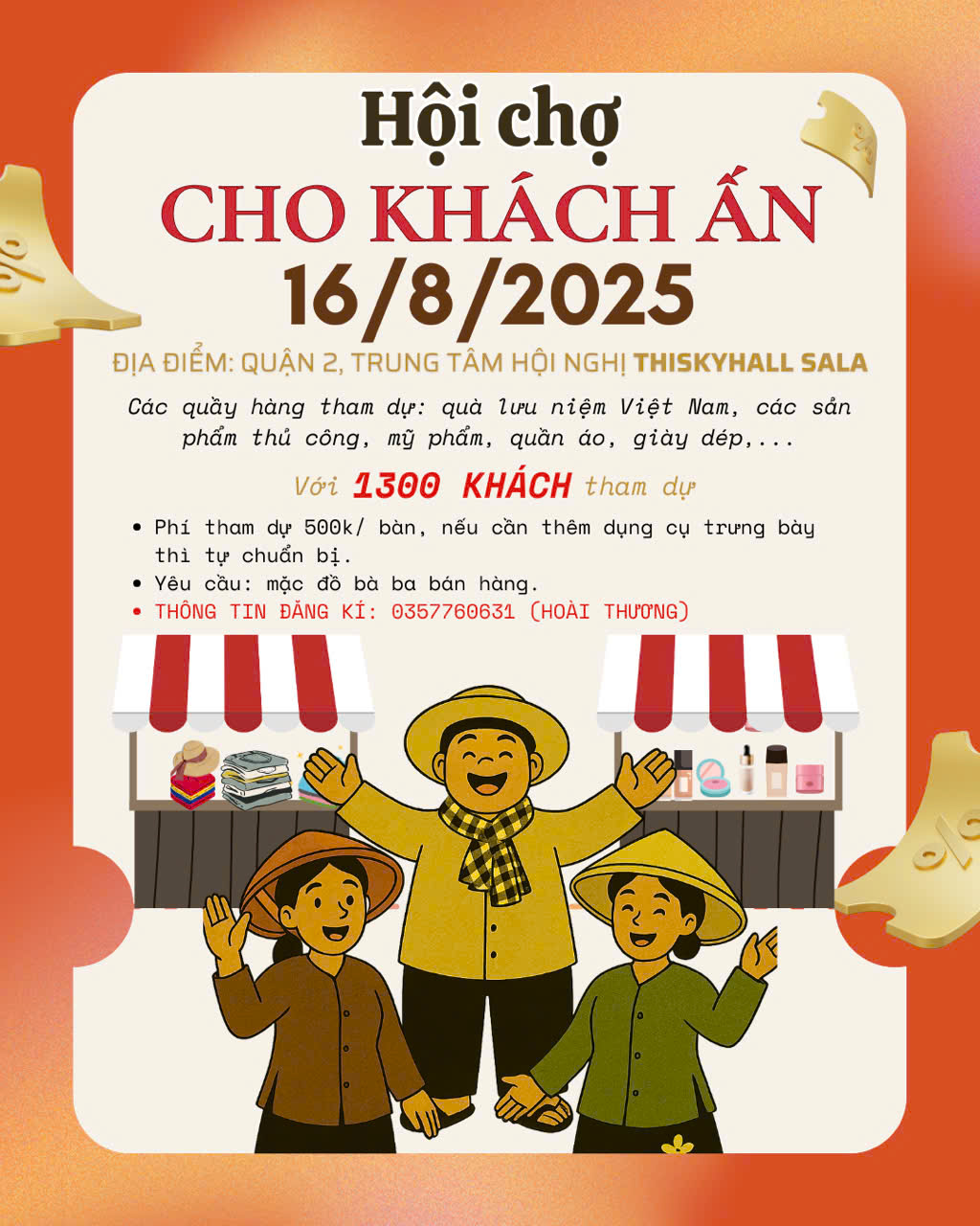 Hội chợ CHO KHÁCH ẤN
